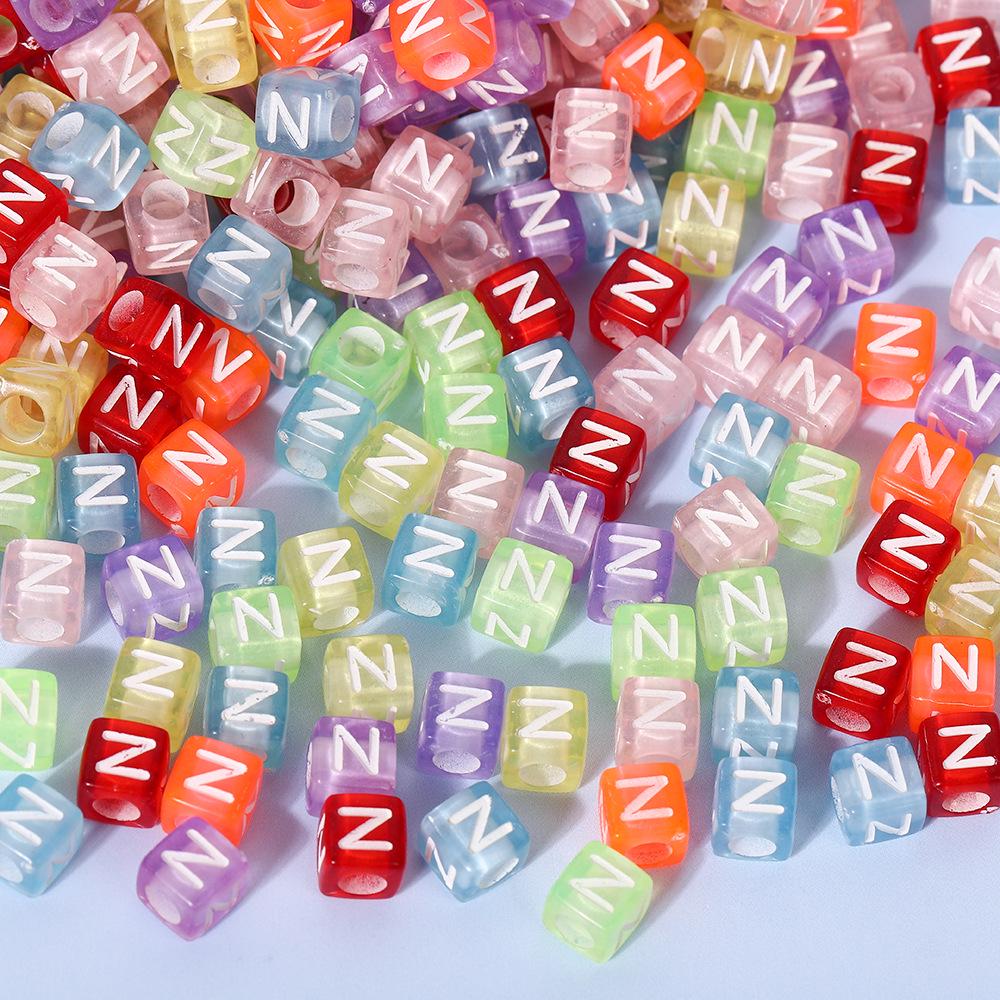 Colorful A-Z Letter Beads for DIY Jewelry & Educational Bracelets