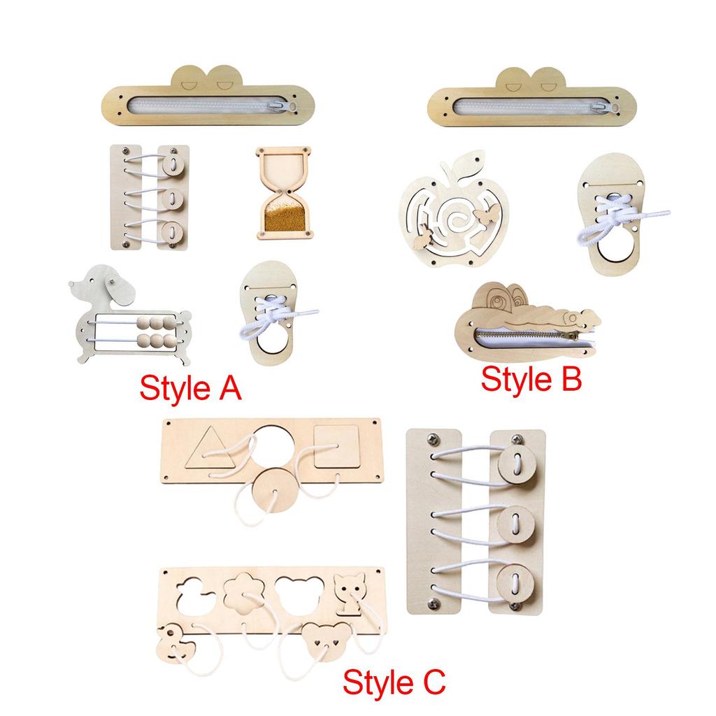 Montessori Busy Board Early Educational Toy DIY Material Teaching Props