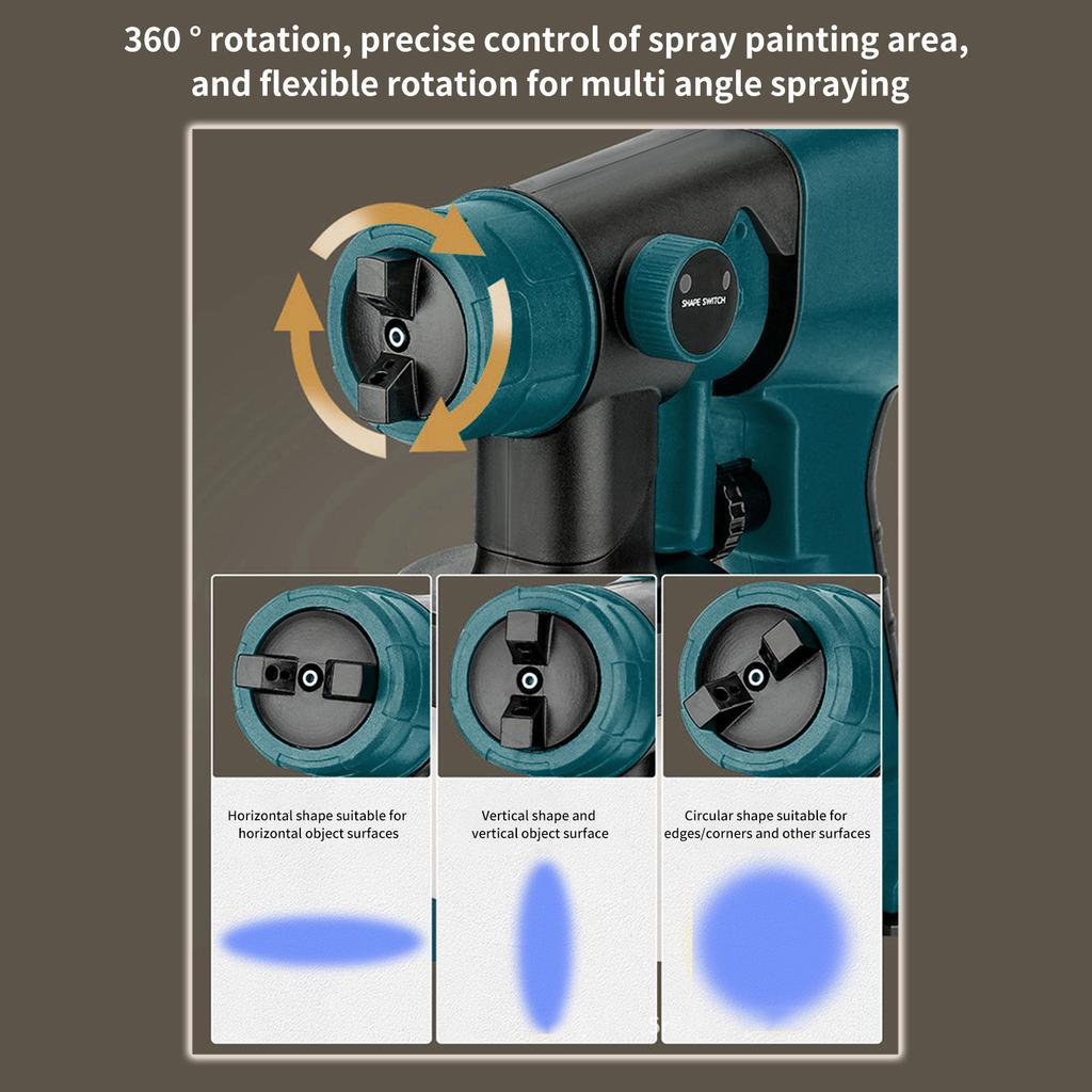 Cordless Paint Sprayer replacement for Makita 20V Max Battery,Handheld Electric Paint Sprayer with