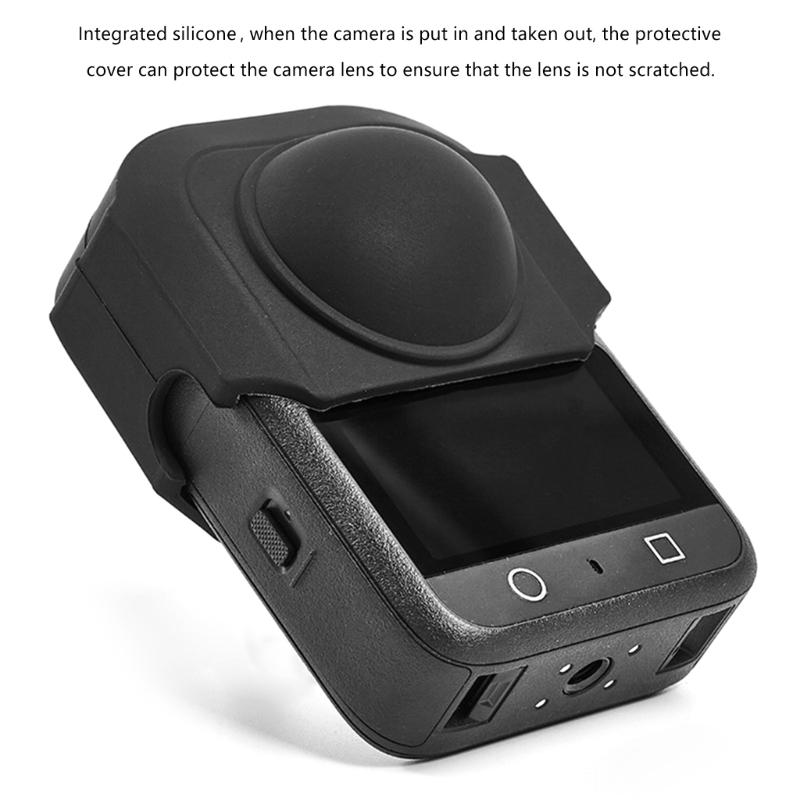 Stoßfeste Kameraobjektivschutz Hülle aus flexiblem Silikon Staubdicht Schützend Für Action-Kameras Einfache Installation