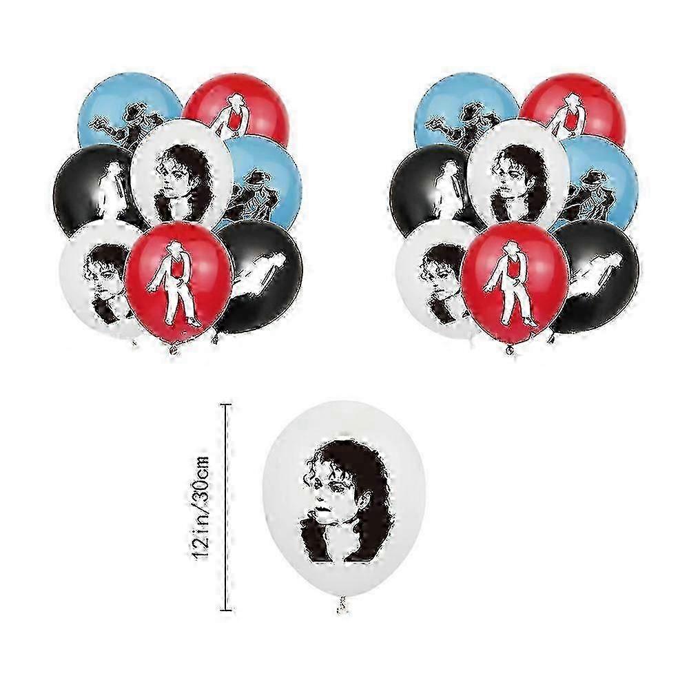 Festa di Compleanno a Tema Michael Jackson Decorazioni Forniture Palloncini Kit Striscione Topper per Torta Set meno