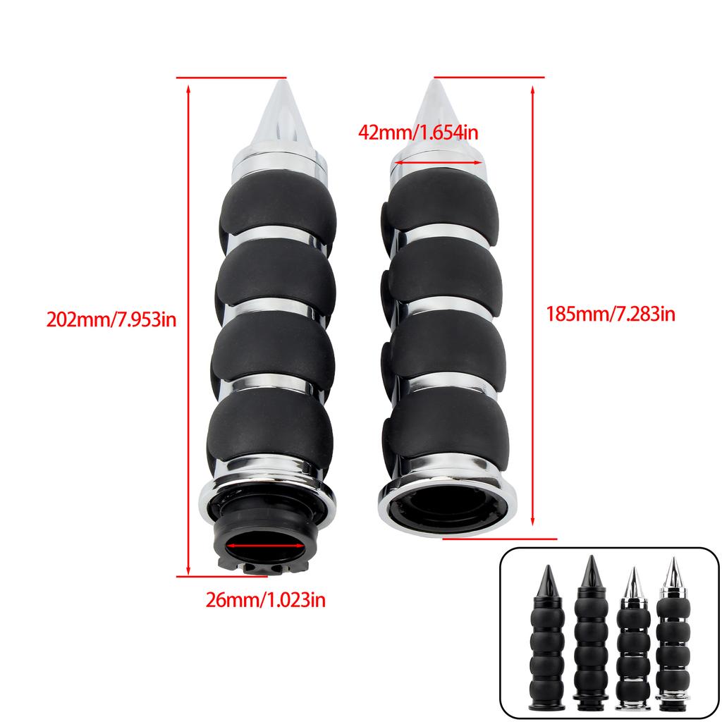 Motorcycle Hand Grips 25mm Motocross Grip Cuffs Handle Handlebar For Harley Sportster Dyna Softail Touring Street Glide