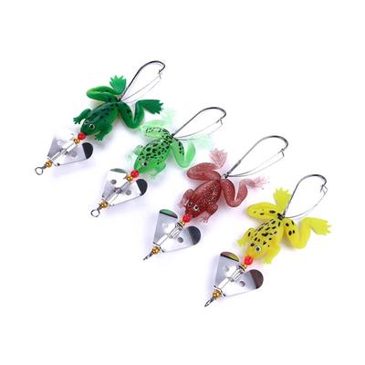 Angeln Weichköder Froschimitat 4 Farben Qualität Gut Crankbaits Köder Angelköder