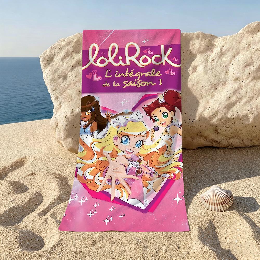 Cartoon Fashion L-loliRock Beach Towel For Beaches Yoga Studios Gyms Hot Springs Swimming Pools And Picnics