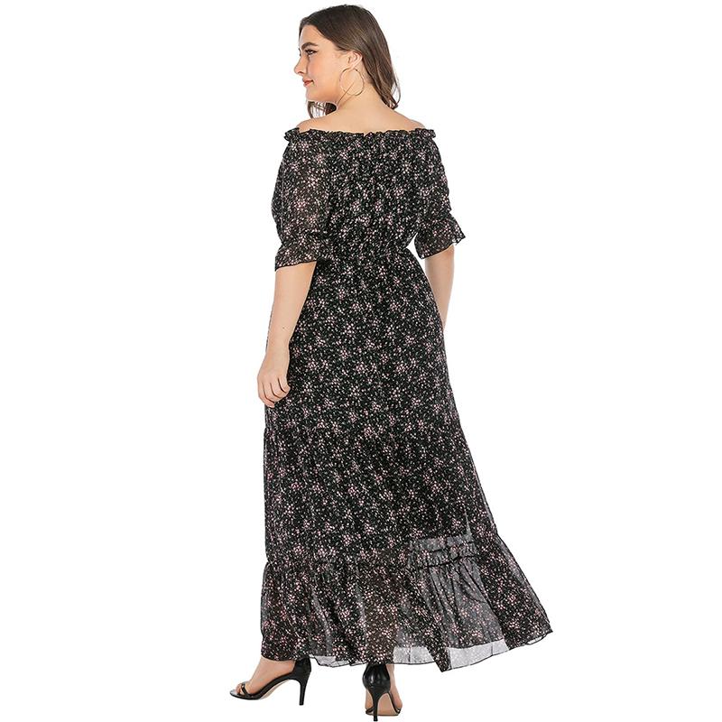 Women Dress Summer Short Sleeve Woman Long Dresses Casual Maxi Dress Bohemia Print Plus Size Dresses