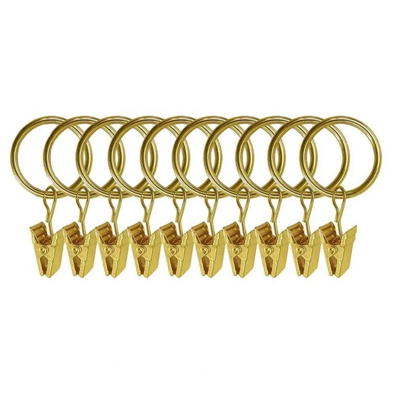 10-30Pcs Curtain Rings Clips for Curtain Hanging Photos Hats Rustproof Vintage Decoration Wire Holder Home DIY Storage Clips