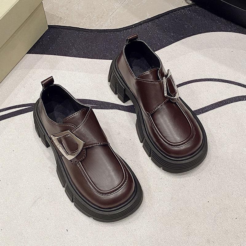 Versatile Loafers College Style Lolita Flats Jk Single Shoes 2024 Autumn New British Style Retro Small Leather Shoes Women