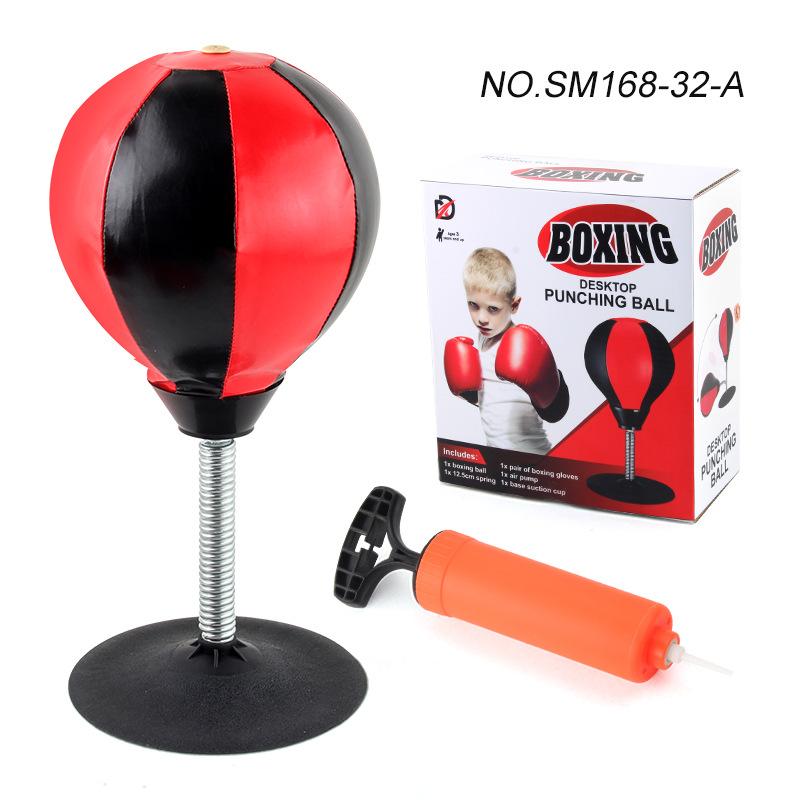 Children'S Desktop Decompression Toys, Tumbler Boxing Speed Ball Set, Sports Training Equipment Inflatable Boxing Ball