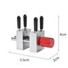 zhihu Mini Metal Vise, Plastic Model Tool, Desktop Vise, High Precision, Clamps and Fixes Plastic Models, Small Workbench (Red)