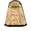 Hoodies Men Autumn Winter Thicken Fleece Sherpa Jacket Zip Up Hooded Coats Zipper Pockets Wear