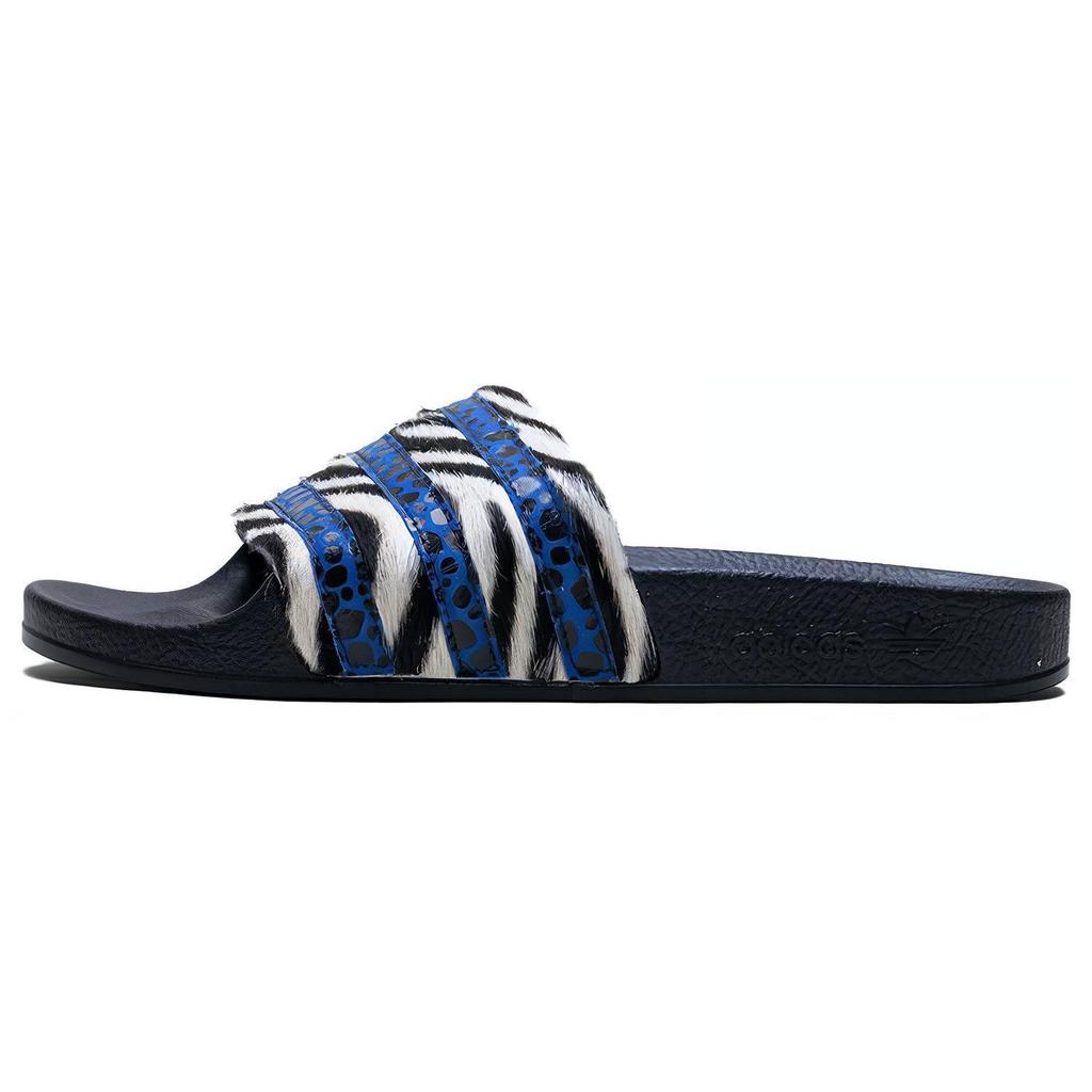 adidas Adilette 'Core Black Blue White' Women's CM8493