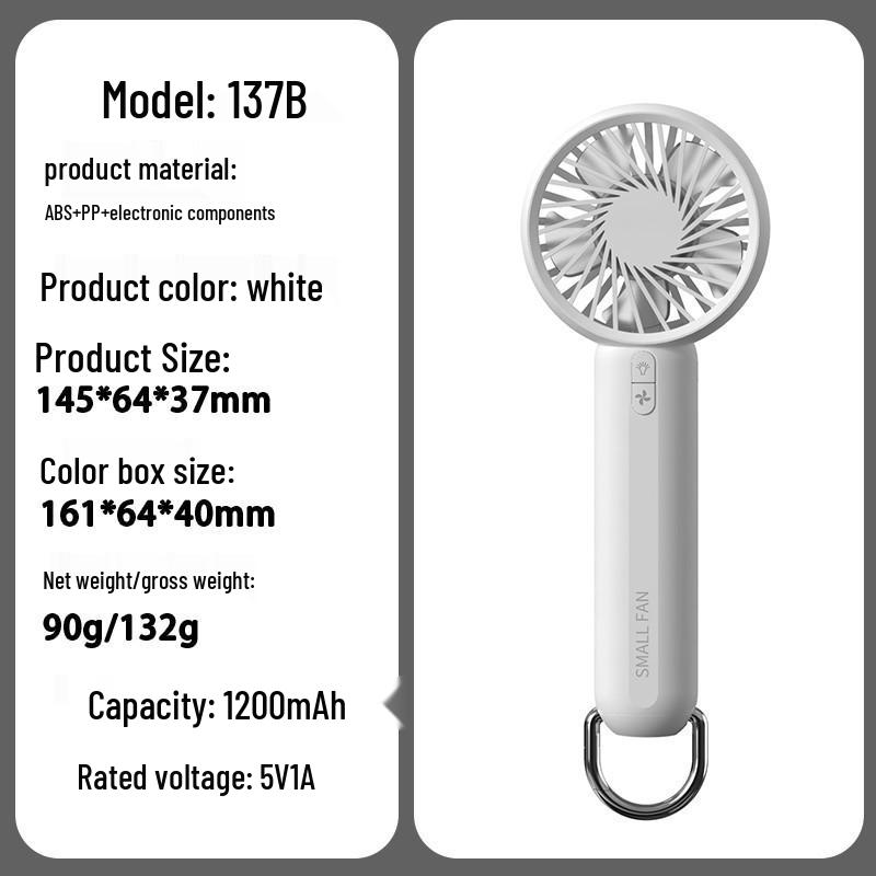 

High-Speed USB Mini Handheld Fan, 100-Speed Lightweight Electric Fan 40.5 x 33 x 32 cm
