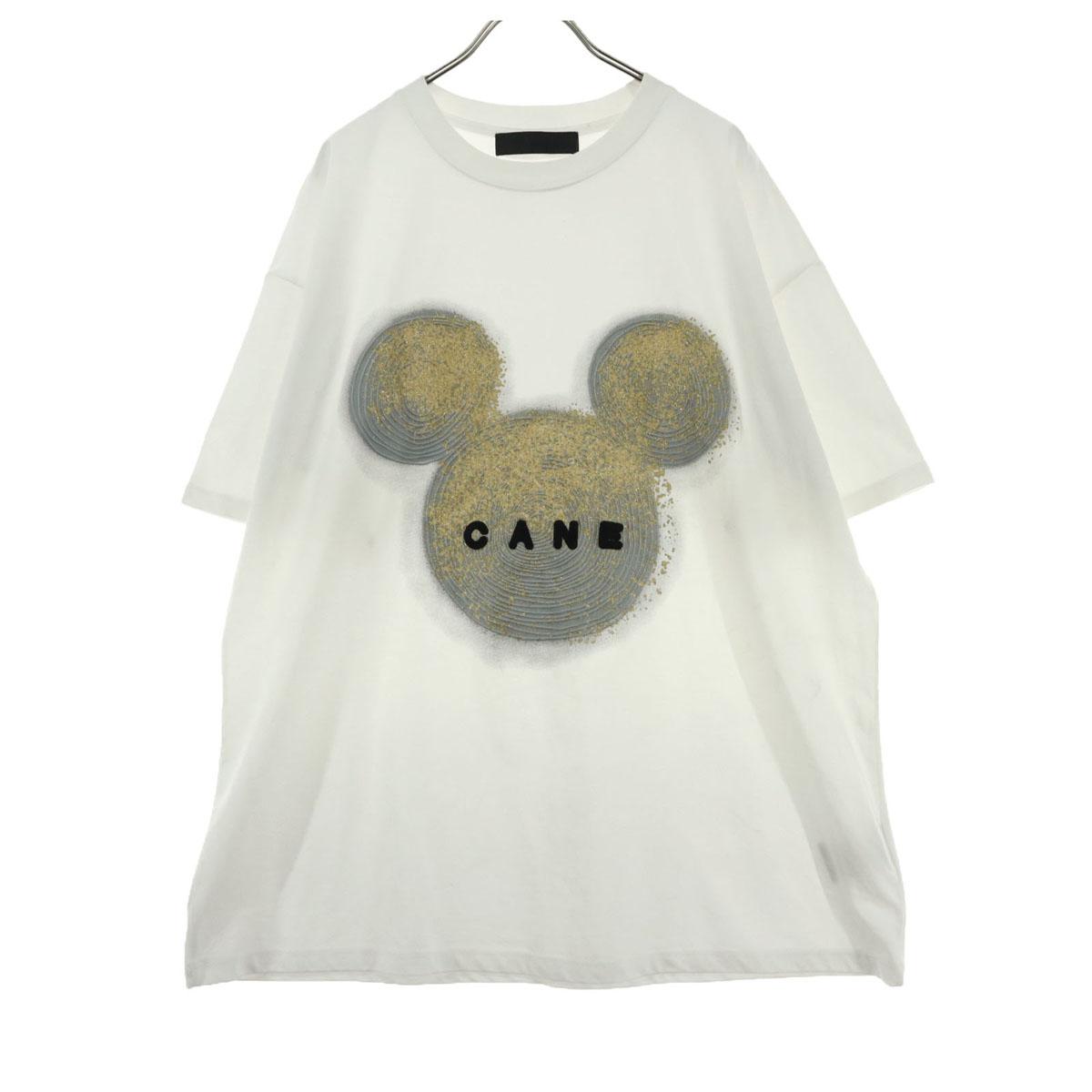 

MICALLE MICALLE Print Short sleeve T-shirt M white CANE Men s Used