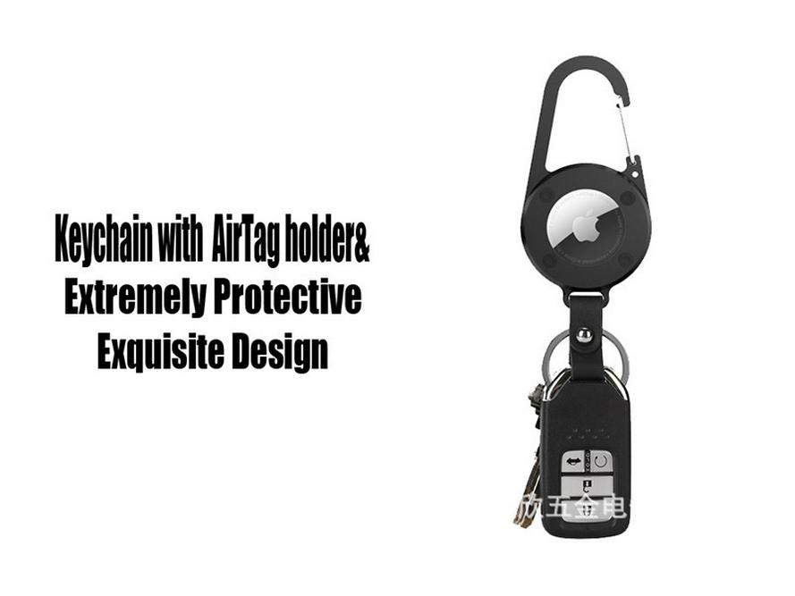 Outdoor Climbing Buckle with Apple AirTag Holder for Phone Tracking