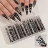 Lace Design Nail Stickers Laser Nail Art Stickers Fashion Nail Foils  Manicure DIY