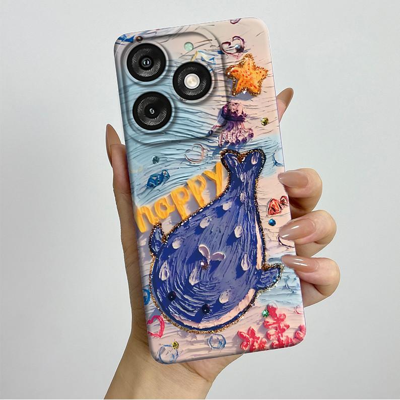 

For Itel A50 A667L Casing Pretty Butterfly Flowers Soft Silicone TPU Shockproof Cover For Itel A50 A 50 ITELA50 2024 Phone Case Itel A50