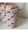 Cherry Print Denim Handbag - High-Quality, Large Capacity Commute Tote Shoulder Bag, 2025 Fashion.