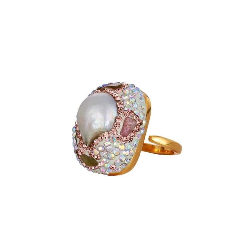 New Exaggerated Personality Irregular Ring for Women s Mouth Ring, Niche Food Ring
