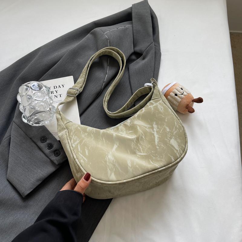 Chic And Practical Medium-sized Pu Tote Bag For Daily Use Simple And Fashionable Green,No Hanger