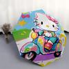 1pc Hello Kitty Scooter Umbrella - Automatic Open/Closed, Foldable Design, 8-Rib Iron Frame, Outdoor Umbrella, Festival Gift, Suitable for Fans, Trave