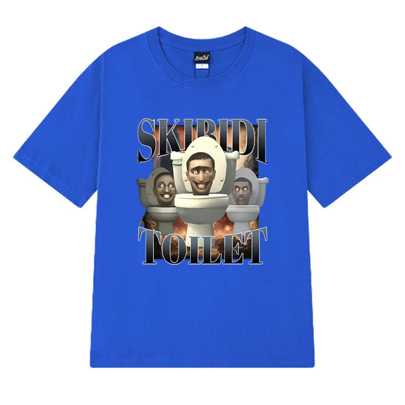 New In Skibidi Toilet Sigma Ohio Gyatt Funny Meme Graphic T Shirt Men Women Casual Short Sleeve T-shirts Unisex 100% Cotton Tops