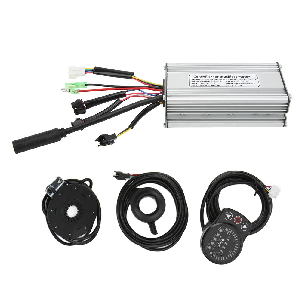 Controlador de Bicicleta Elétrica Sistema de Controle de Onda Quadrada 22A Kit para Motor 500W LED900S