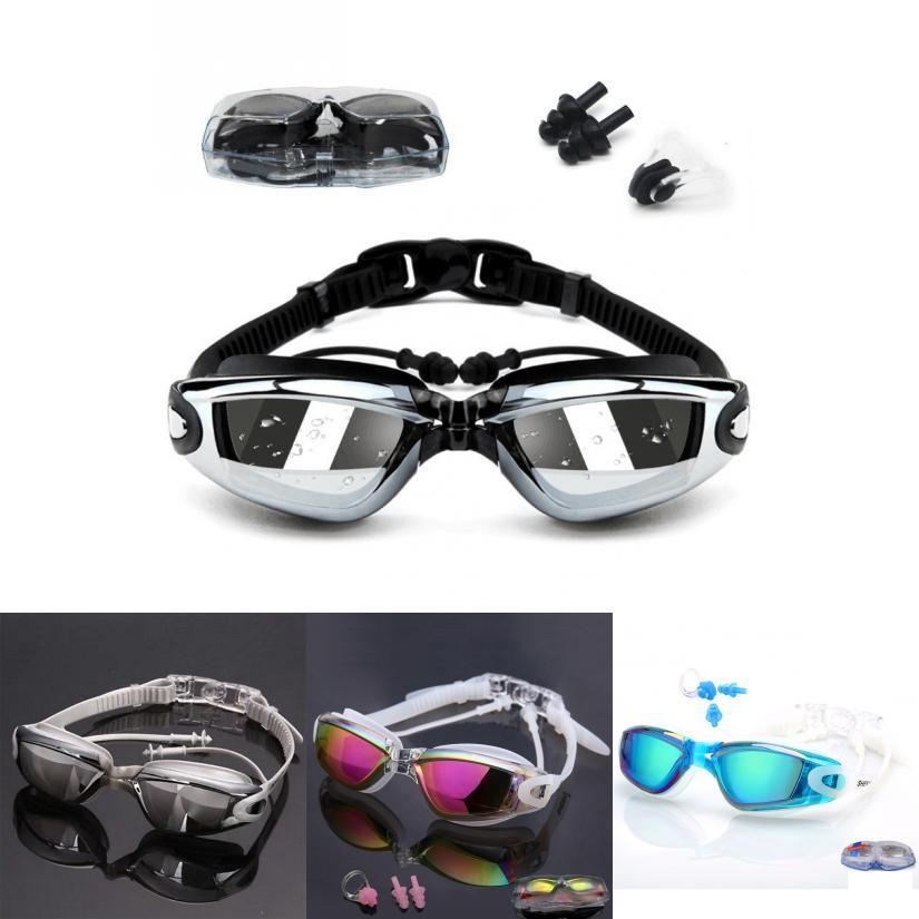 Premium Swimming Glasses Waterproof And Anti-fog Colorful Plating Small Mirror Racing Set For Crystal Clear Vision