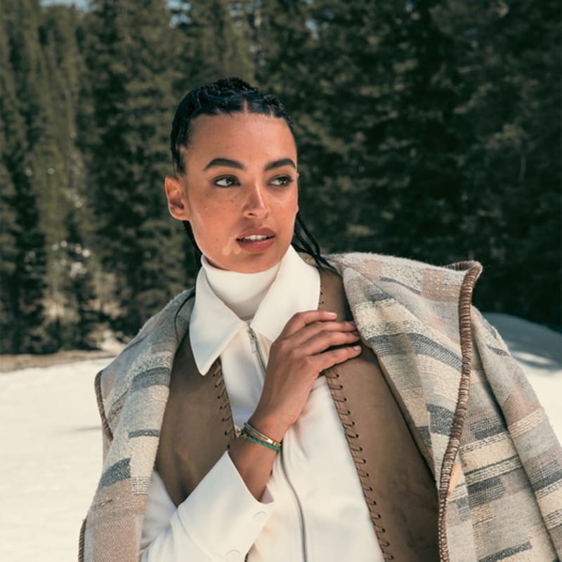 PIG & HEN (Women's) Easy Ed Bracelet - Patina Green X Gold