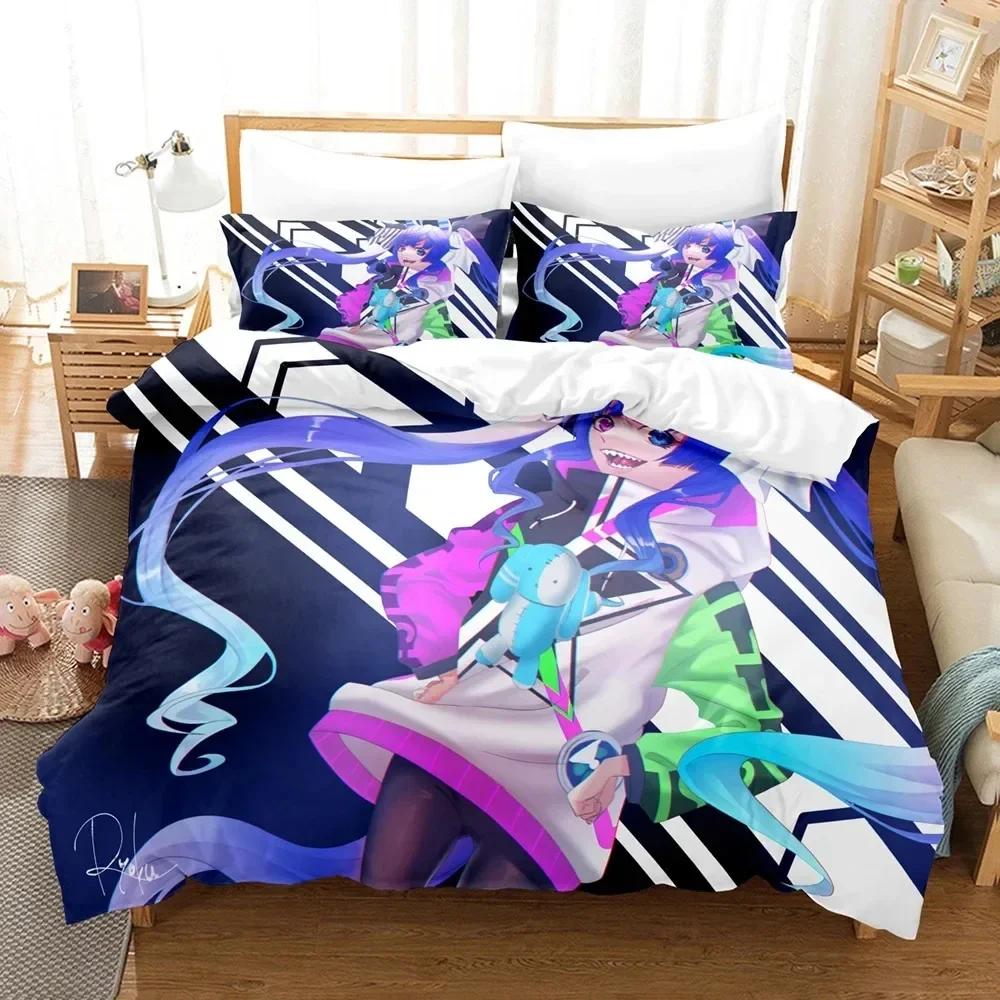 3D Anime Uma Musume Pretty Derby Twin Turbo Bedding Set Printed With Pillowcase Duvet Cover Soft Single Double Queen King Size