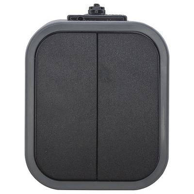 B2 Double Switch N/T Ip54 Gray/Black - E+9001570