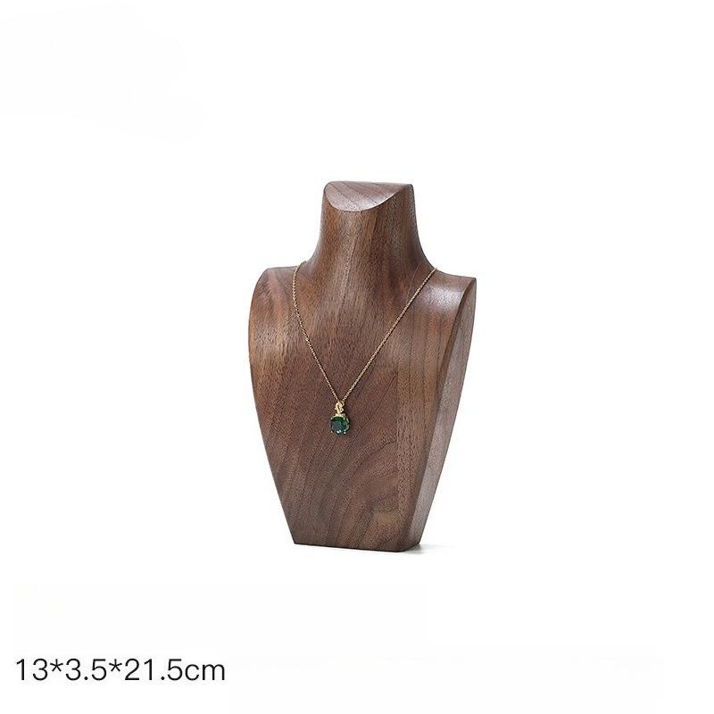 Wooden Model Jewelry Rack Jeweler Necklaces Displays Dedicated Holder Necklace Counter Display Shelf Jewellery Storage Stand