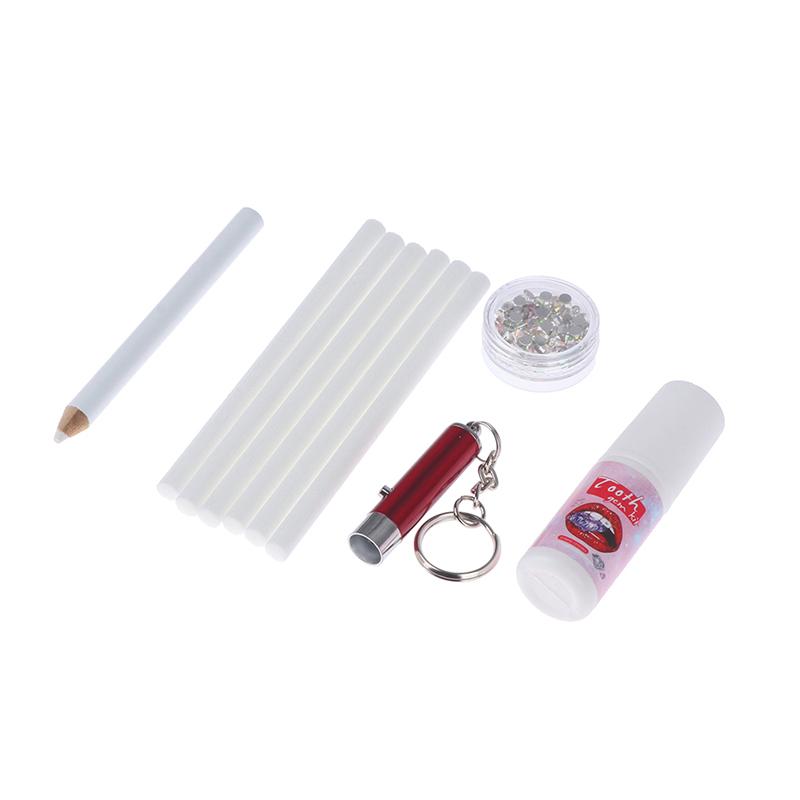 Tooth Gem Set White Dental Jewelry Beautiful Easy To Remove Easy To Install Sturdy Diy Tooth Gem Set With Curing Light And Glue