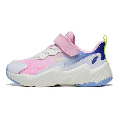 Li Ning Childrens Night Elf 3.0 Glow In The Dark Running Shoes Kids Sneakers Pink YKNT088-4