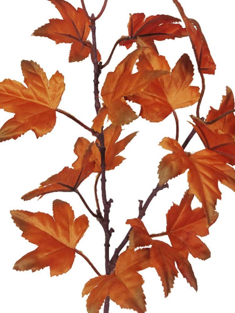 4 bucăți artificiale frunze de arțar ramuri 39 cm frunze de toamnă false plante pentru casă bucătărie fermă masa de Ziua Recunoștinței șemineu decor de Halloween