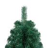 VidaXL Sapin de Noël artificiel moitié avec support Vert 210 cm PVC