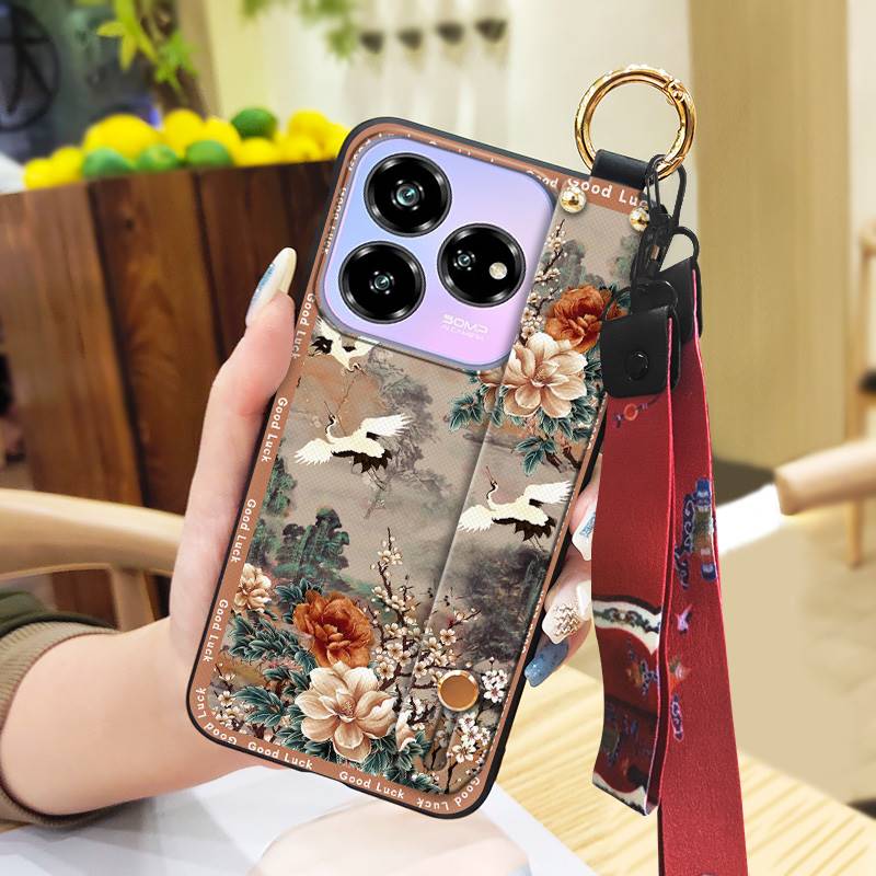 Back Cover For Mom Phone Case For ZTE Blade V60 Design/Axon 60 Lite Wrist Strap Wristband Anti-dust Phone Holder Lanyard
