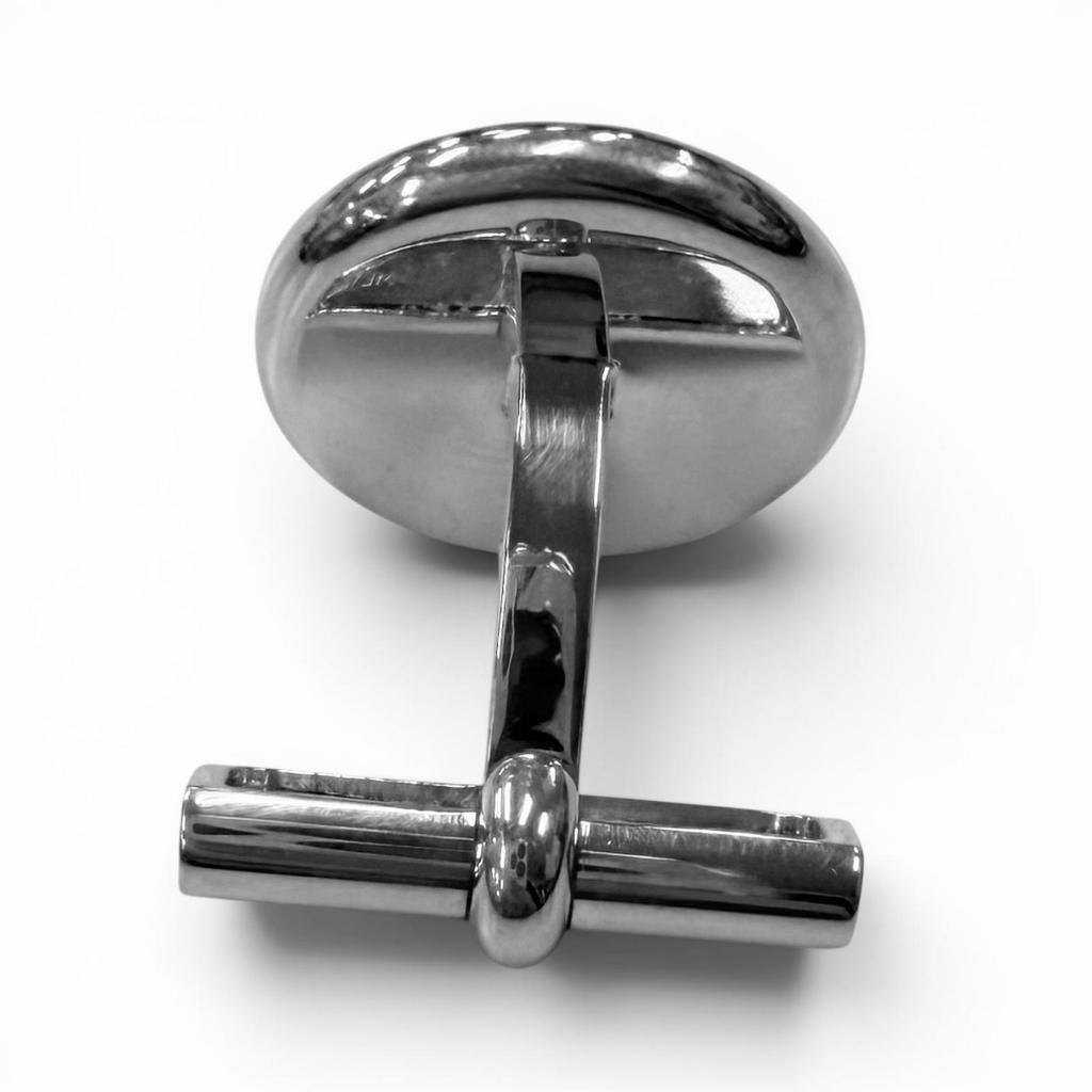 Excellent HERMES Cufflinks cufflinks Serie motif Crude Cell Silver AG925 mens Used