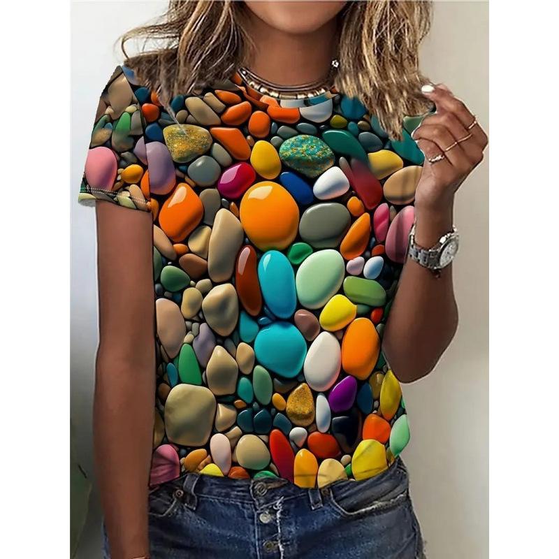 2 New Fashion Casual Versatile Women's Short-sleeved Shirts Can Come To the Picture