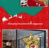 Christmas Wall Decals: Santa, Snowman & Balloons for Glass Doors & Windows
