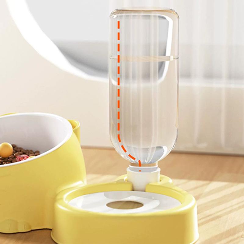 1 Stück Blau Haustier Hund Katze Napf Brunnen Automatisch Futter Wasser Spender Behälter Für Katzen Hunde Trinken Haustierartikel
