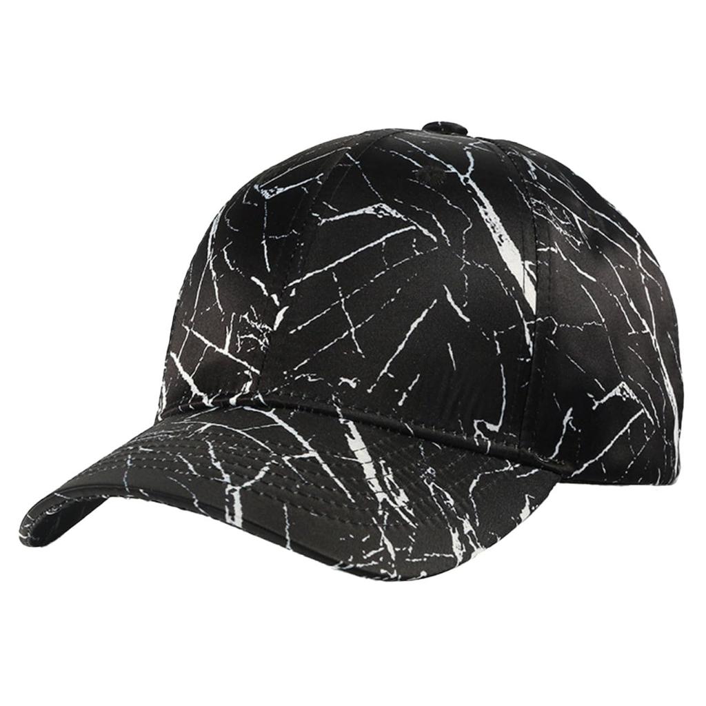 White Fang Lightning Lightning CA636 Cap, Pattern, Hat, Sports, Running, Outdoor, Men's, Women's, (Black)