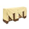 210D Waterproof Oxford Cloth Firewood Cover Rain Shed Cover with Ventilation Holes and Padded Handles for Outdoors