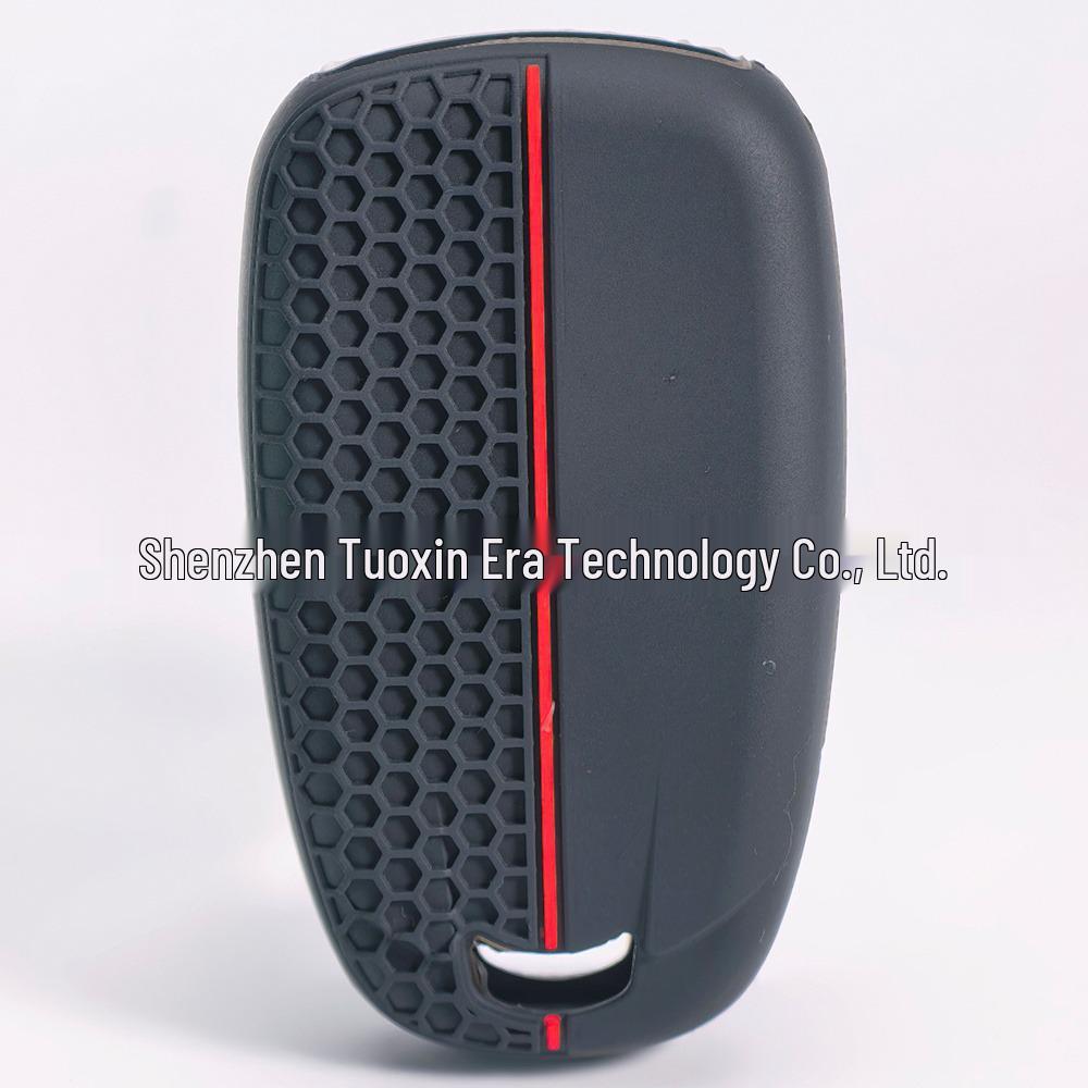 Chevrolet 3-Button Honeycomb Silicone Key Cover for Equinox, Malibu, Camaro - Scratch-Resistant Protective Shell