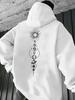Men's Minimalist and Fashionable Cosmic Print hoodedsweatshirt-Retro Trend Street Casual Sport Hip-hop hoodedshirt-Autumn/Winter