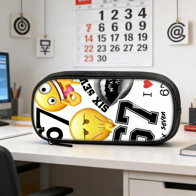 New 67 Stem Printed Soft Pencil Case Stationery Box for Primary And Middle School Students Cartoon Pattern Non-Polyester Mate