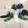 Kawaii Elegant Peacock Plush Cute Toy Doll Fluffy Bird Soft Fuzzy Stuffed Pillow For Animal Lovers Present