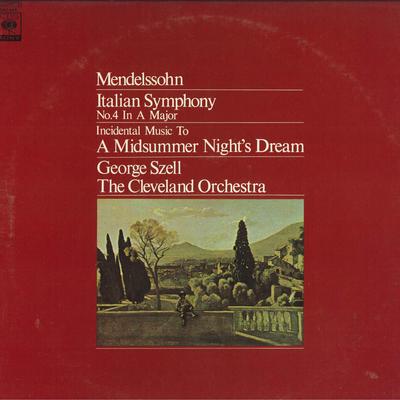 LP Record GEORGE SZELL CLEVELAND ORCHESTRA  Mendelssohn Symphony No. 4 In A Ma 13AC445 CBS SONY 1978 Japan Classical