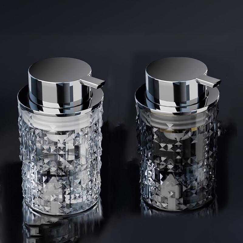 Push-type Soap Dispenser Plastic Press Foaming Bottle Shampoo Shower Gel Container Liquid Sparkling Bottle Bathroom Supplies