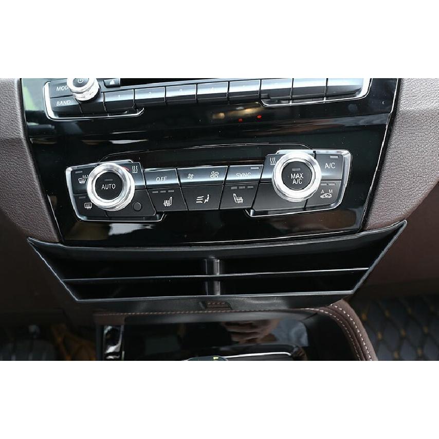 Fit For BMW X1 F48 2016-2022 2022 ABS Black Middle Console Storage Box Trim 1PCS