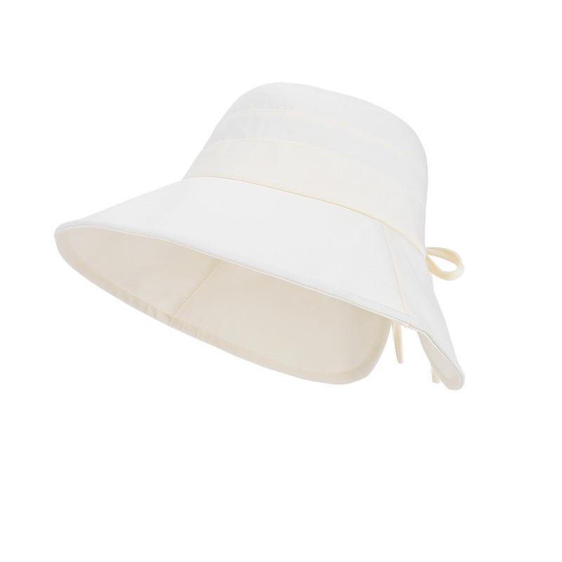 Summer Outdoor Sun Hat With Large Brim And Breathable Polyester For Women